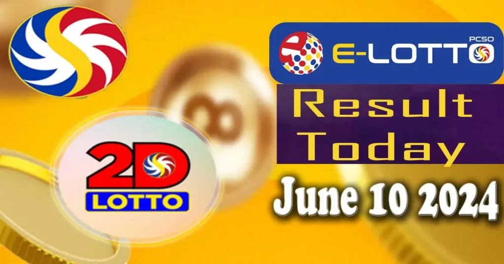 2D E-Lotto Result June 10 2024