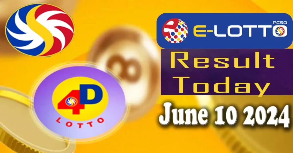 4D E-Lotto Result June 10 2024