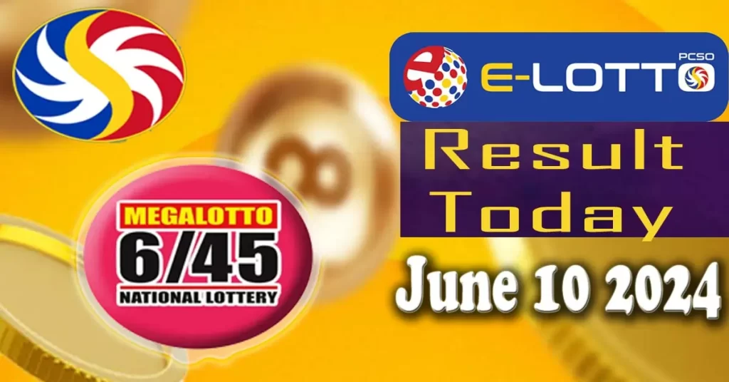 6/45 E-Lotto Result June 10 2024