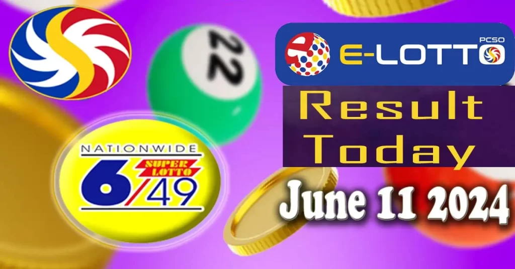 6/49 E-Lotto Result June 11 2024