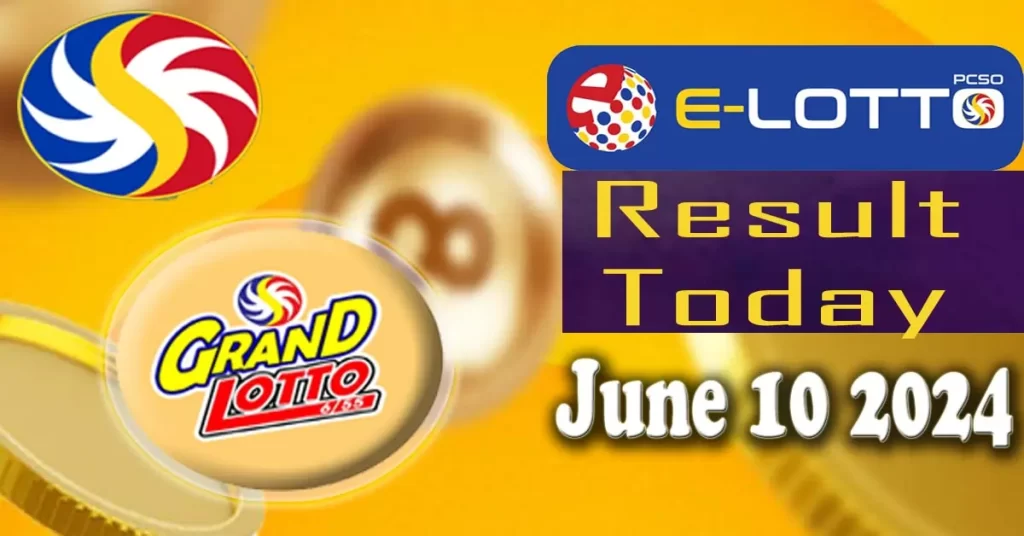 6/55 E-Lotto Result June 10 2024