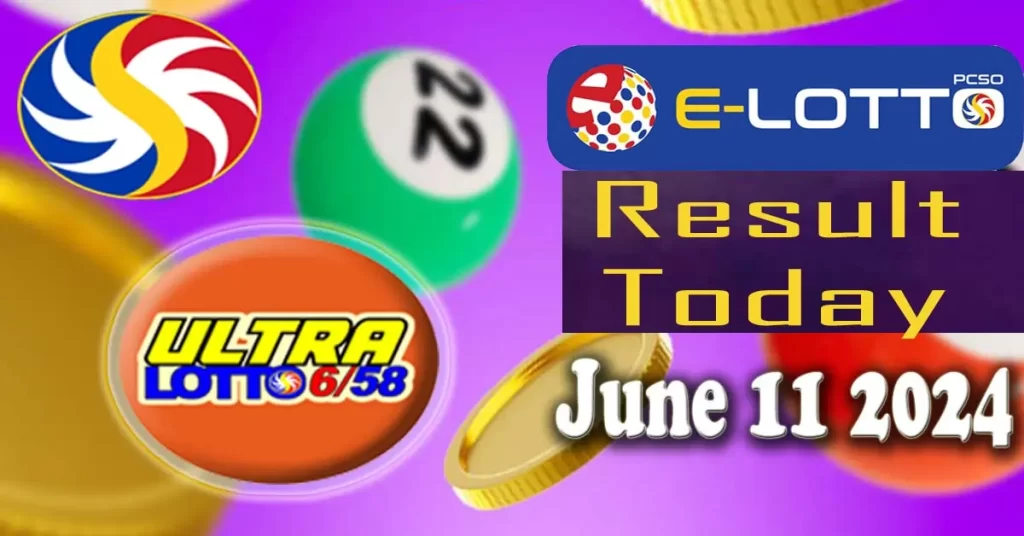6/58 E-Lotto Result June 11 2024