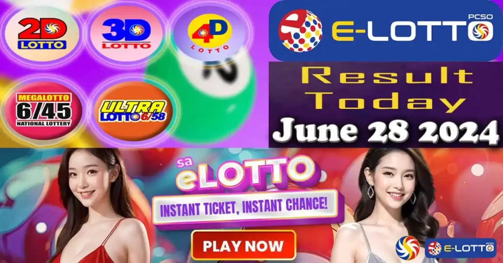 E-Lotto Result June 28 2024